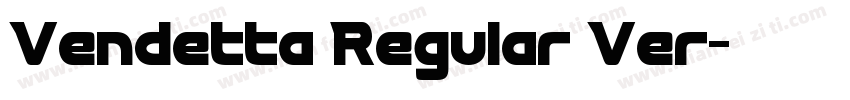 Vendetta Regular Ver字体转换